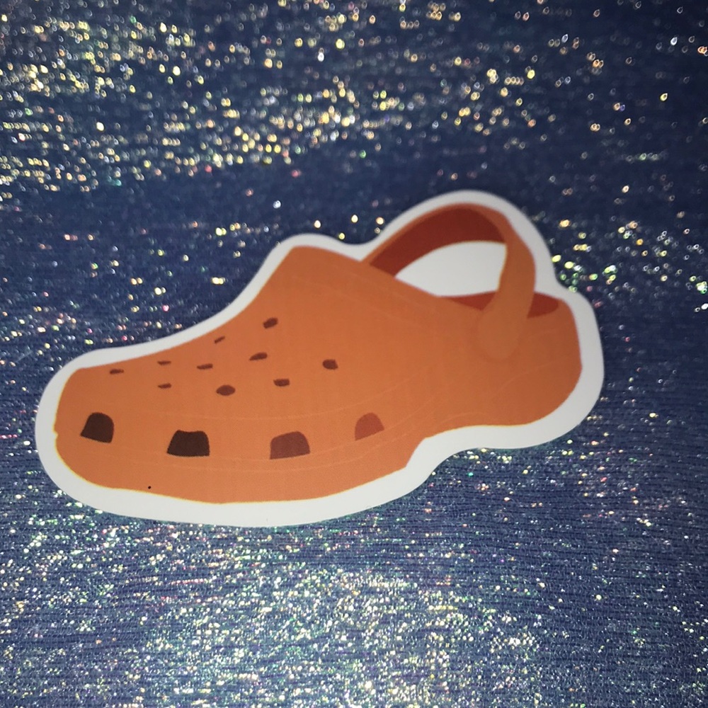 🔥 10/$10 Orange Crocs Sticker